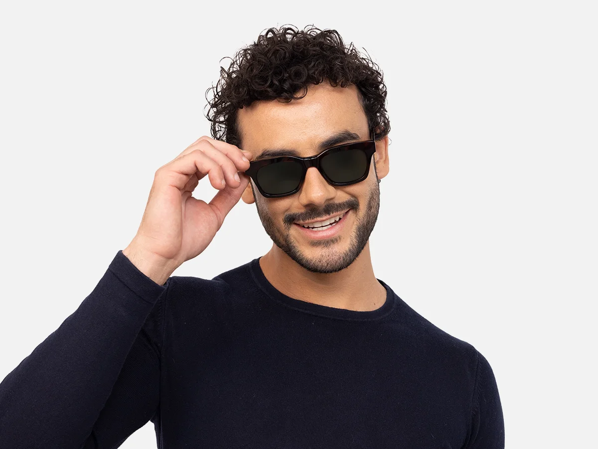 Square Tortoise Shell Sunglasses-44