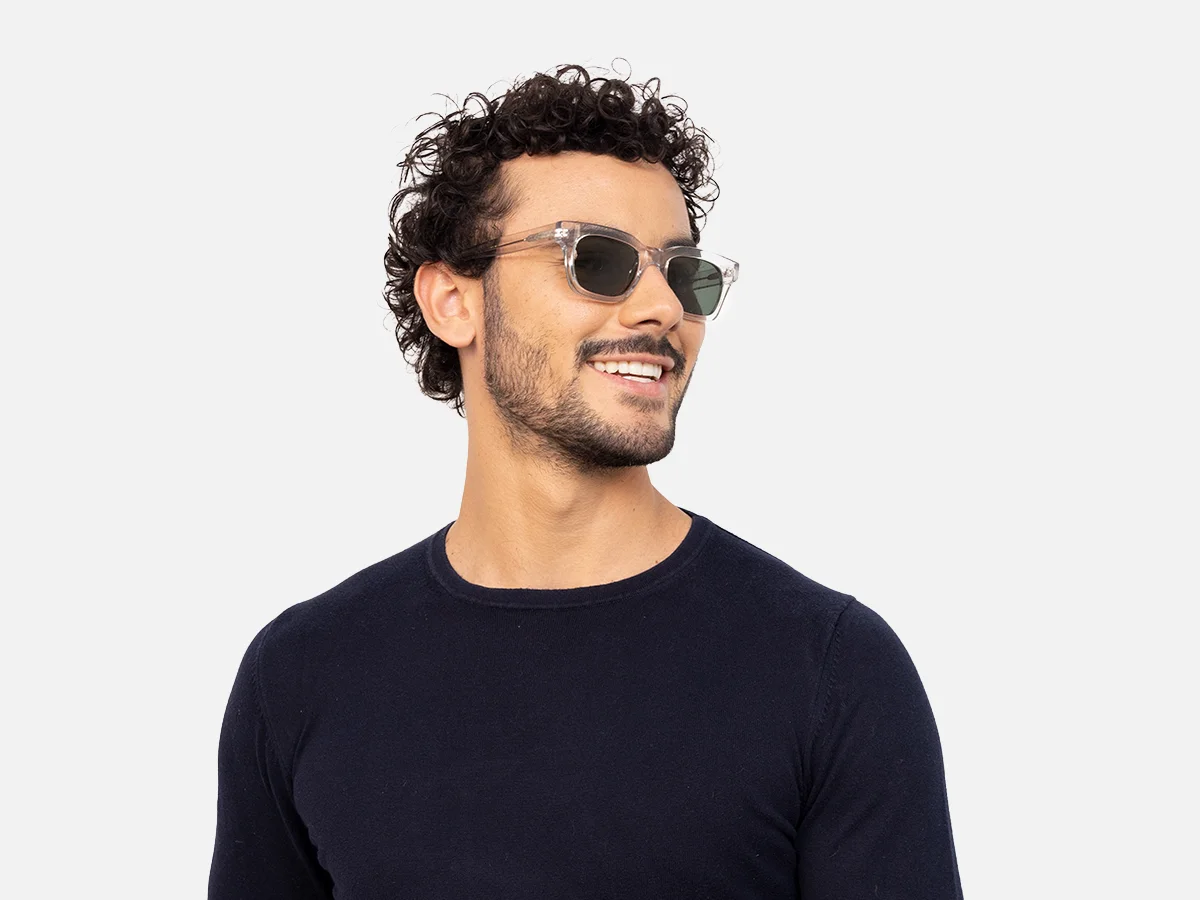 Clear Square Sunglasses-43