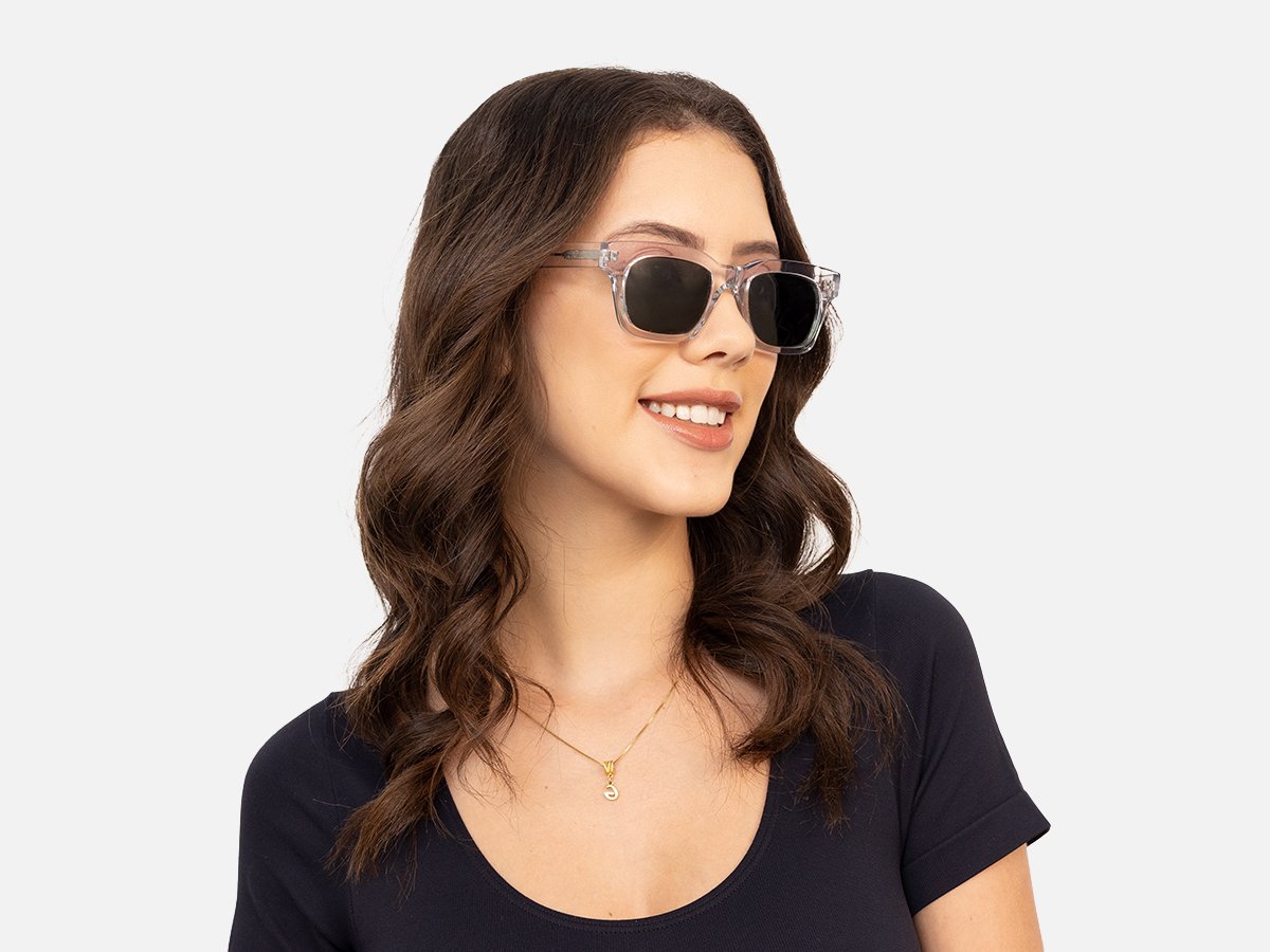 Clear Square Sunglasses-53