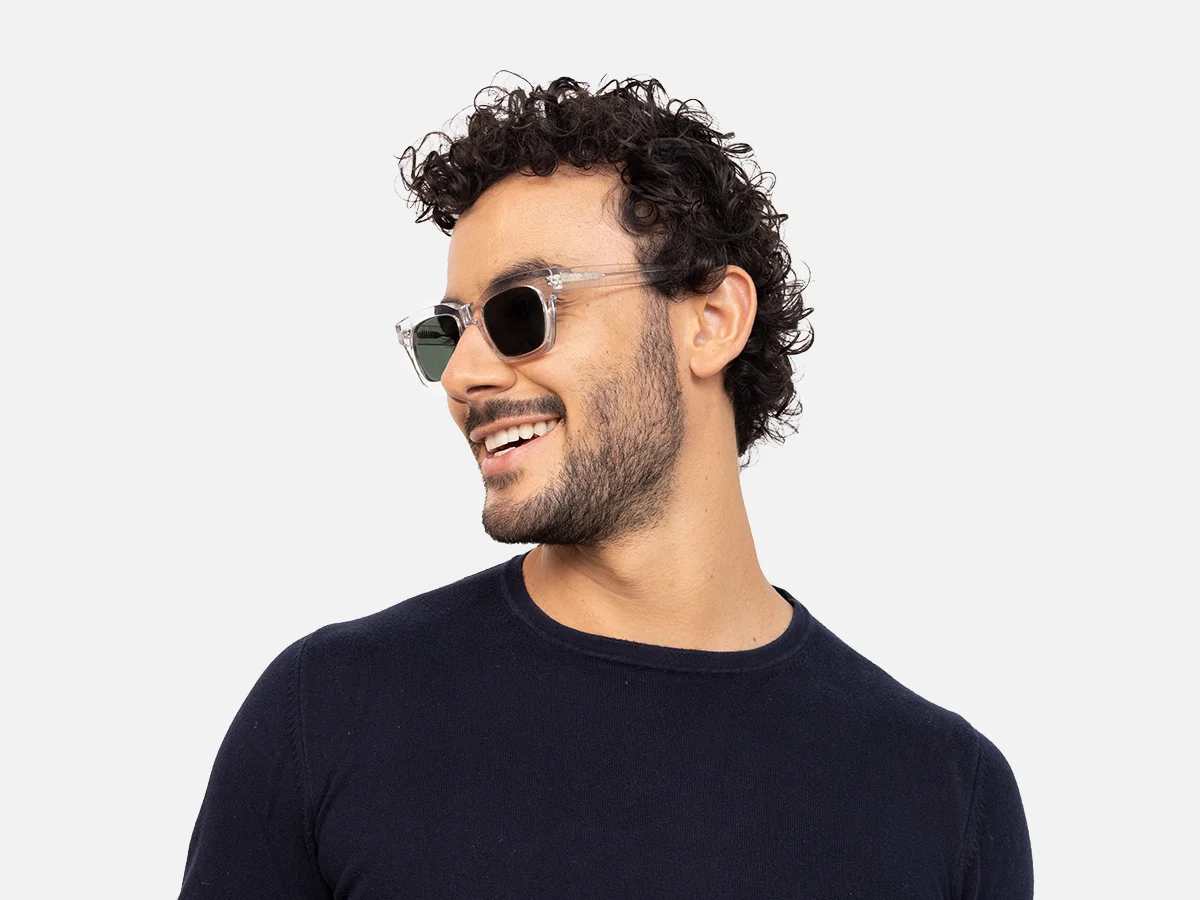 Clear Square Sunglasses-42