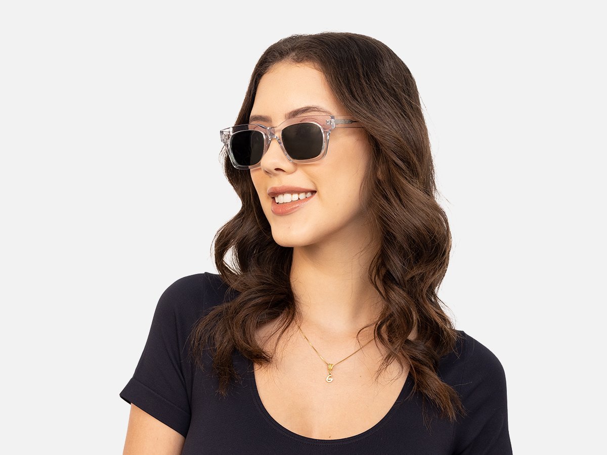 Clear Square Sunglasses-52