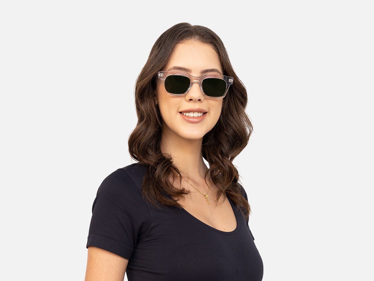 Clear Square Sunglasses-51
