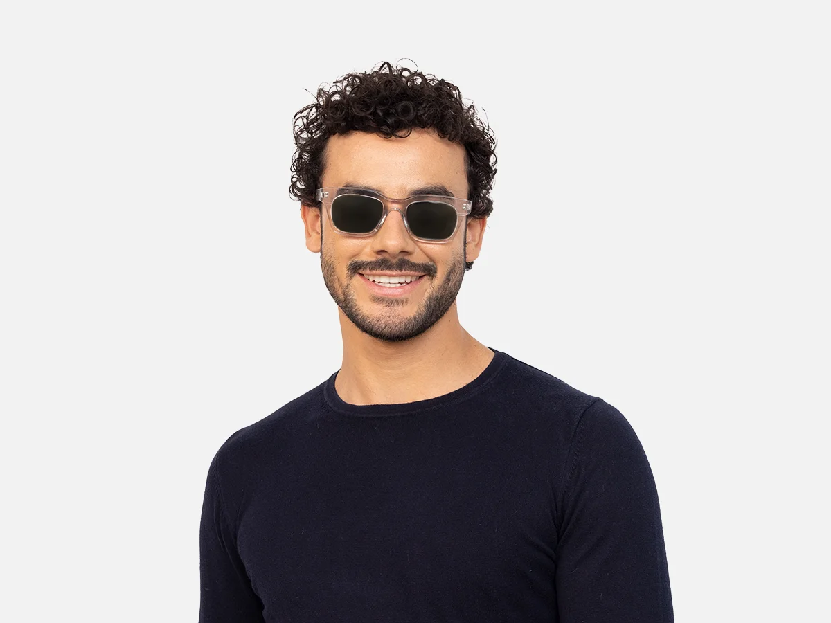 Clear Square Sunglasses-41