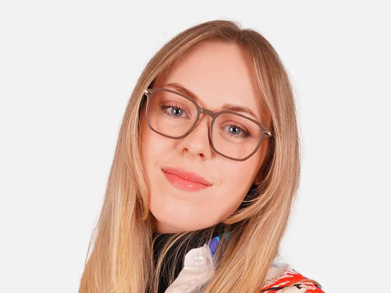 Brown Geometric Glasses-2