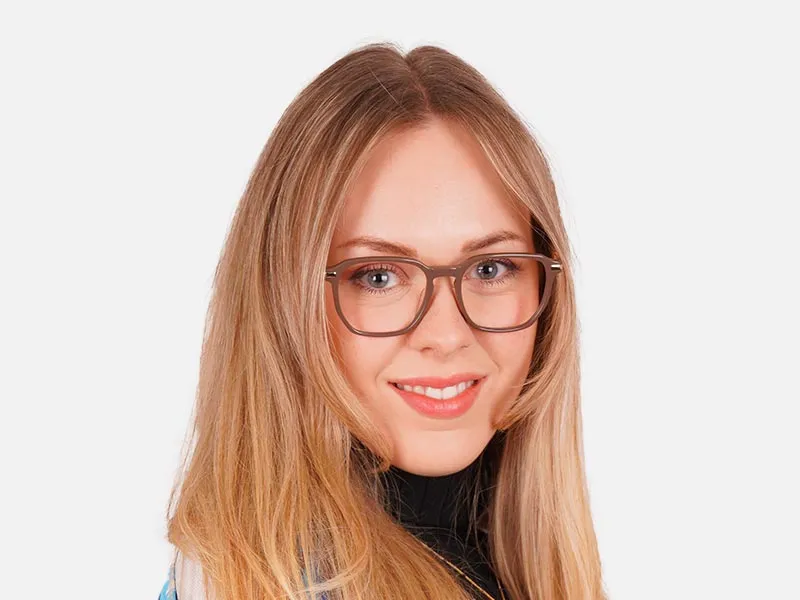 Brown Geometric Glasses-2