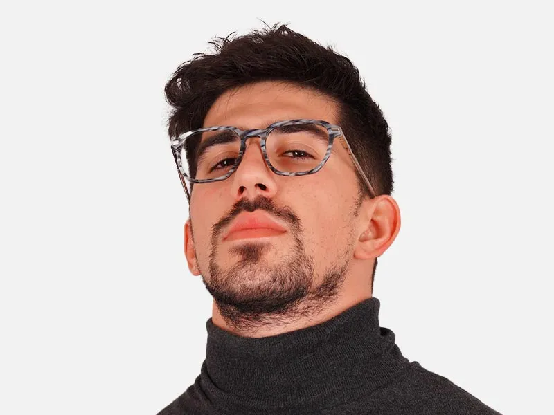 Marble Grey Blue Light Glasses-2