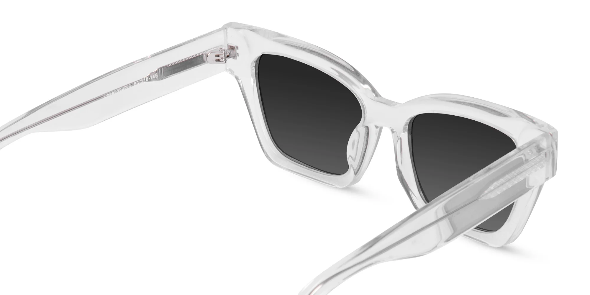 Crystal Clear Cat Eye Sunglasses-5