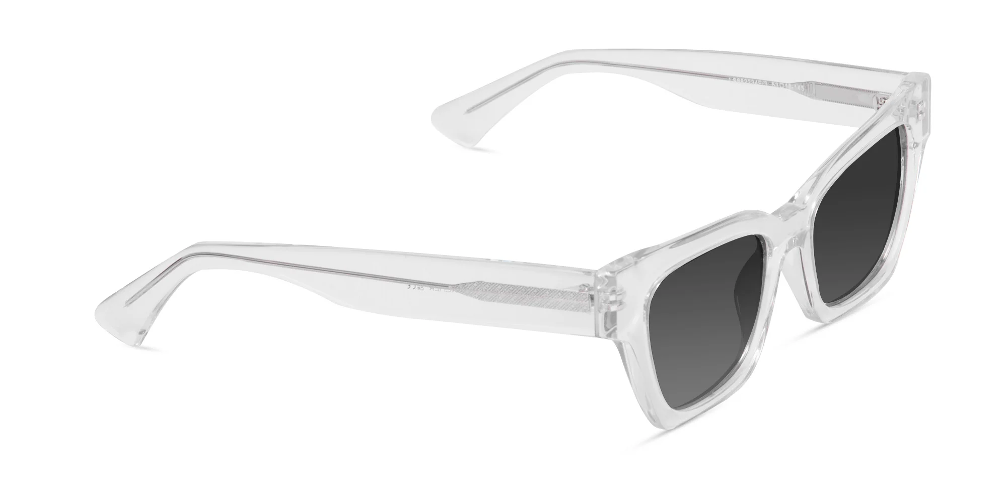 Crystal Clear Cat Eye Sunglasses-2