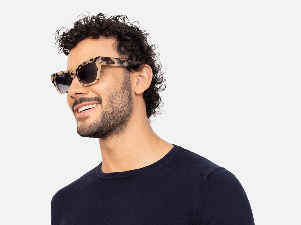 Beige Tortoise Shell Sunglasses-42