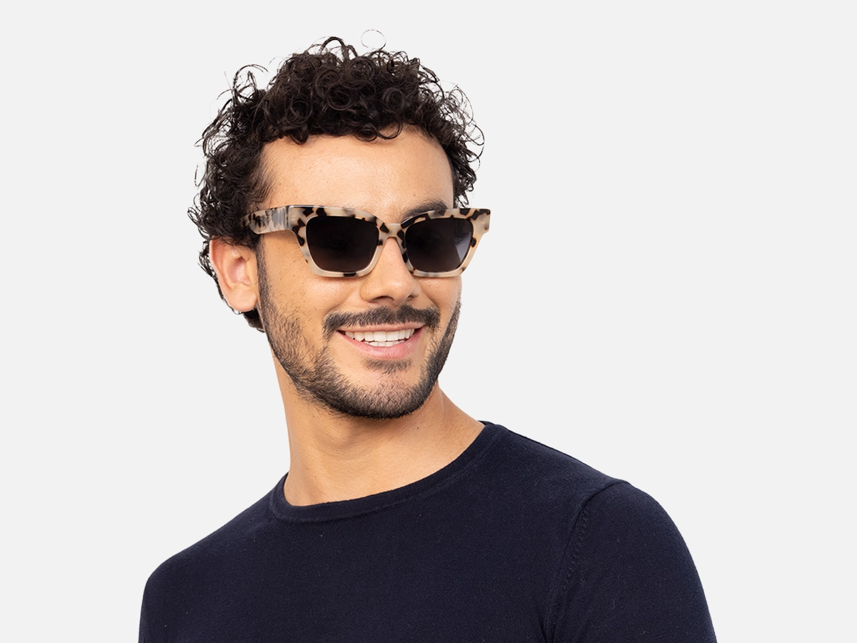 Beige Tortoise Shell Sunglasses-44