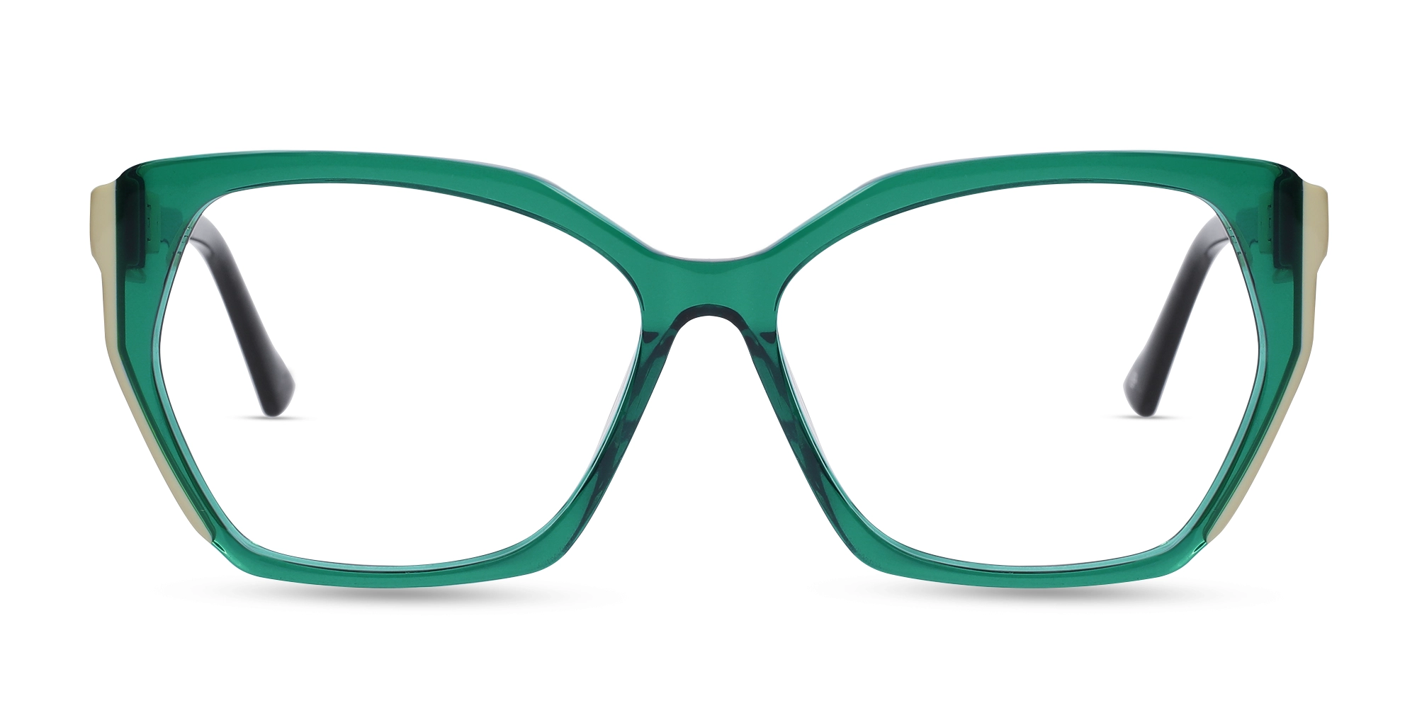 Teal Green Cat Eye Eyeglasses-1