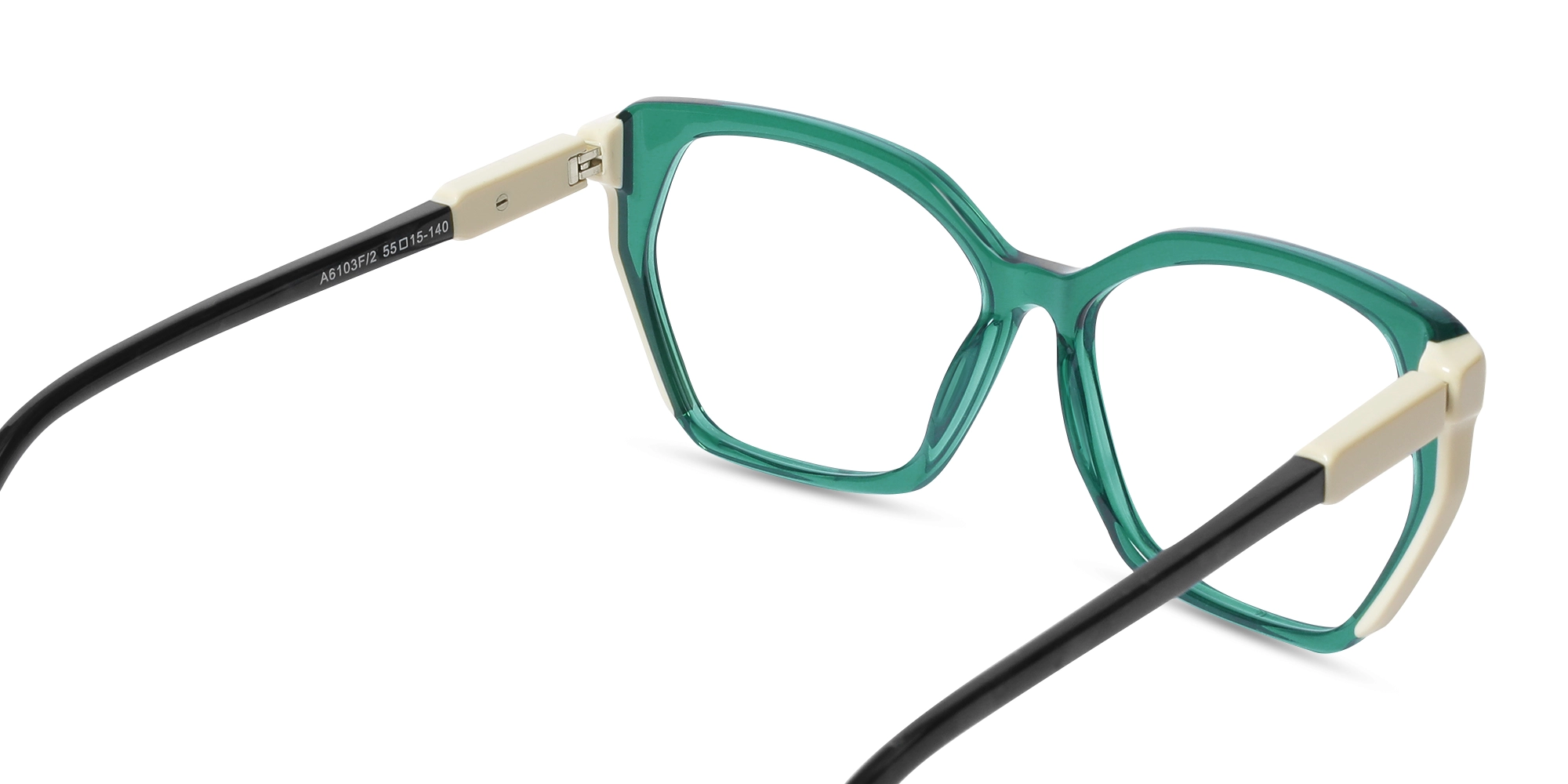 Teal Green Cat Eye Eyeglasses-5