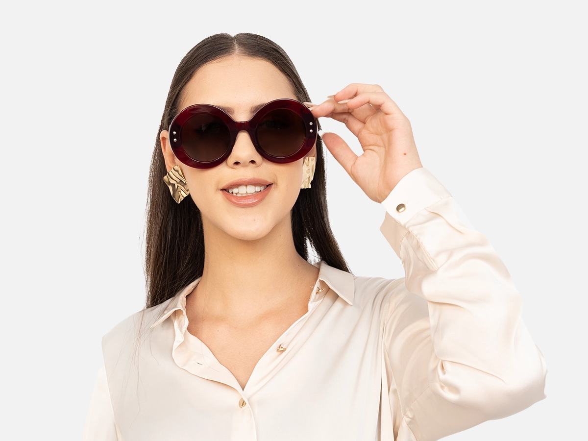 Oversized Red Sunglasses-52