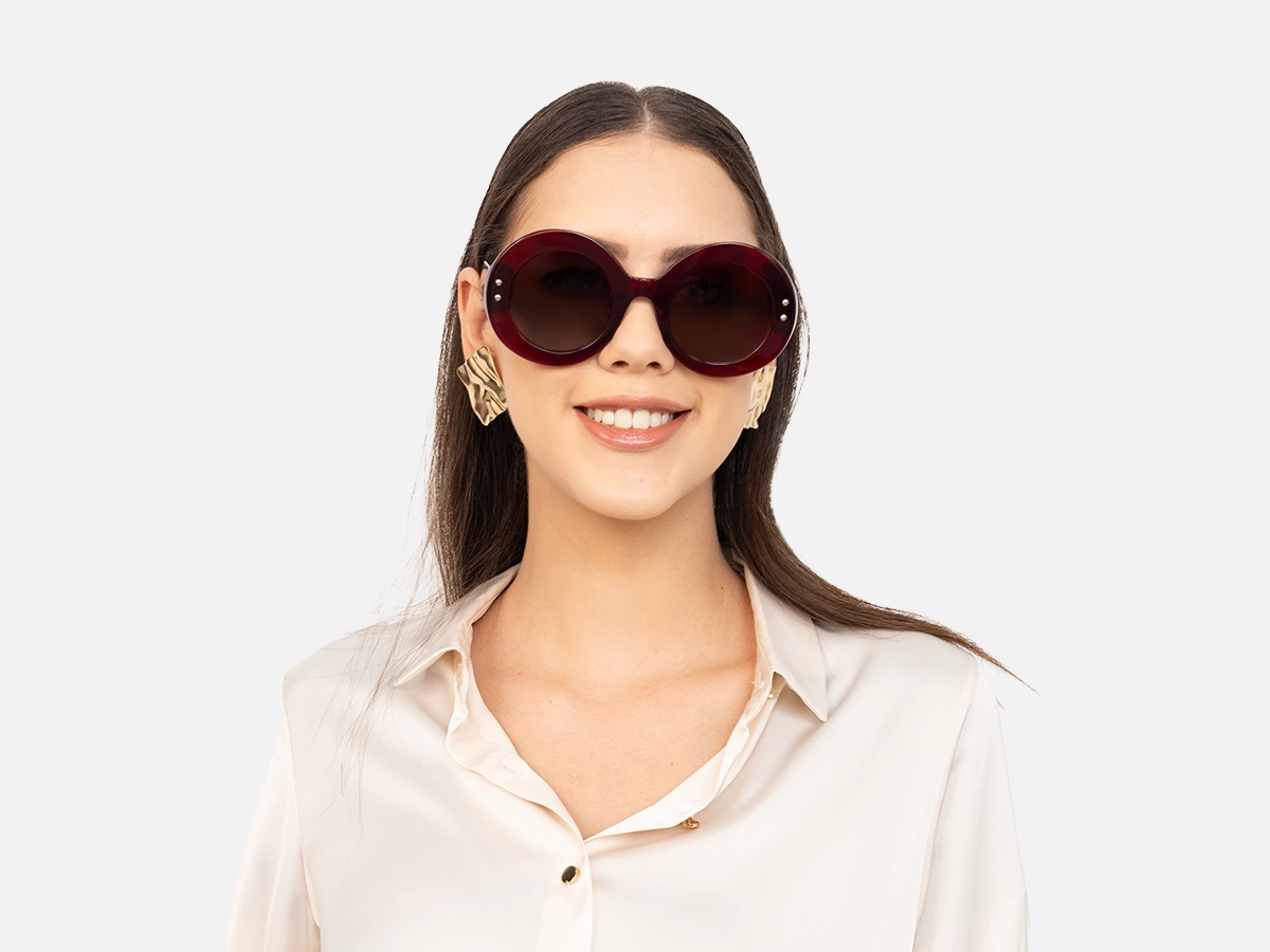Oversized Red Sunglasses-51