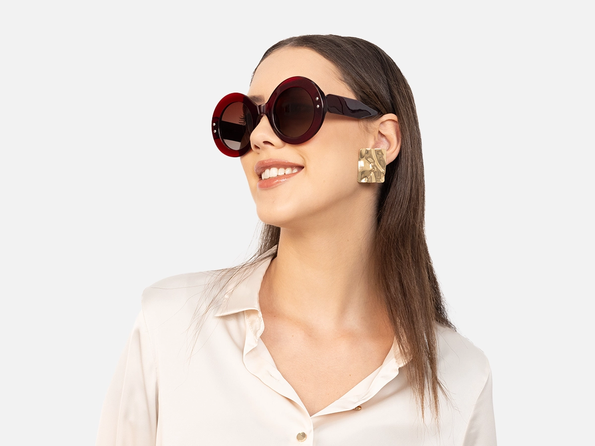 Oversized Red Sunglasses-54