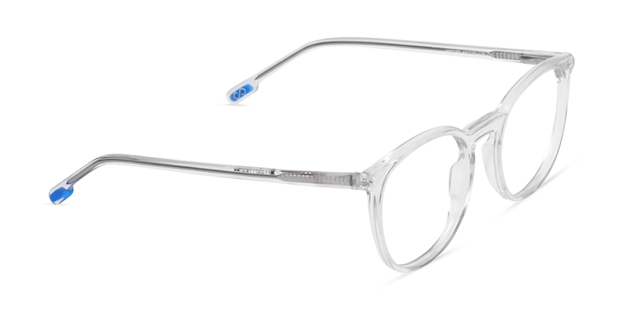 Crystal Clear Round Acetate Eyeglasses-2