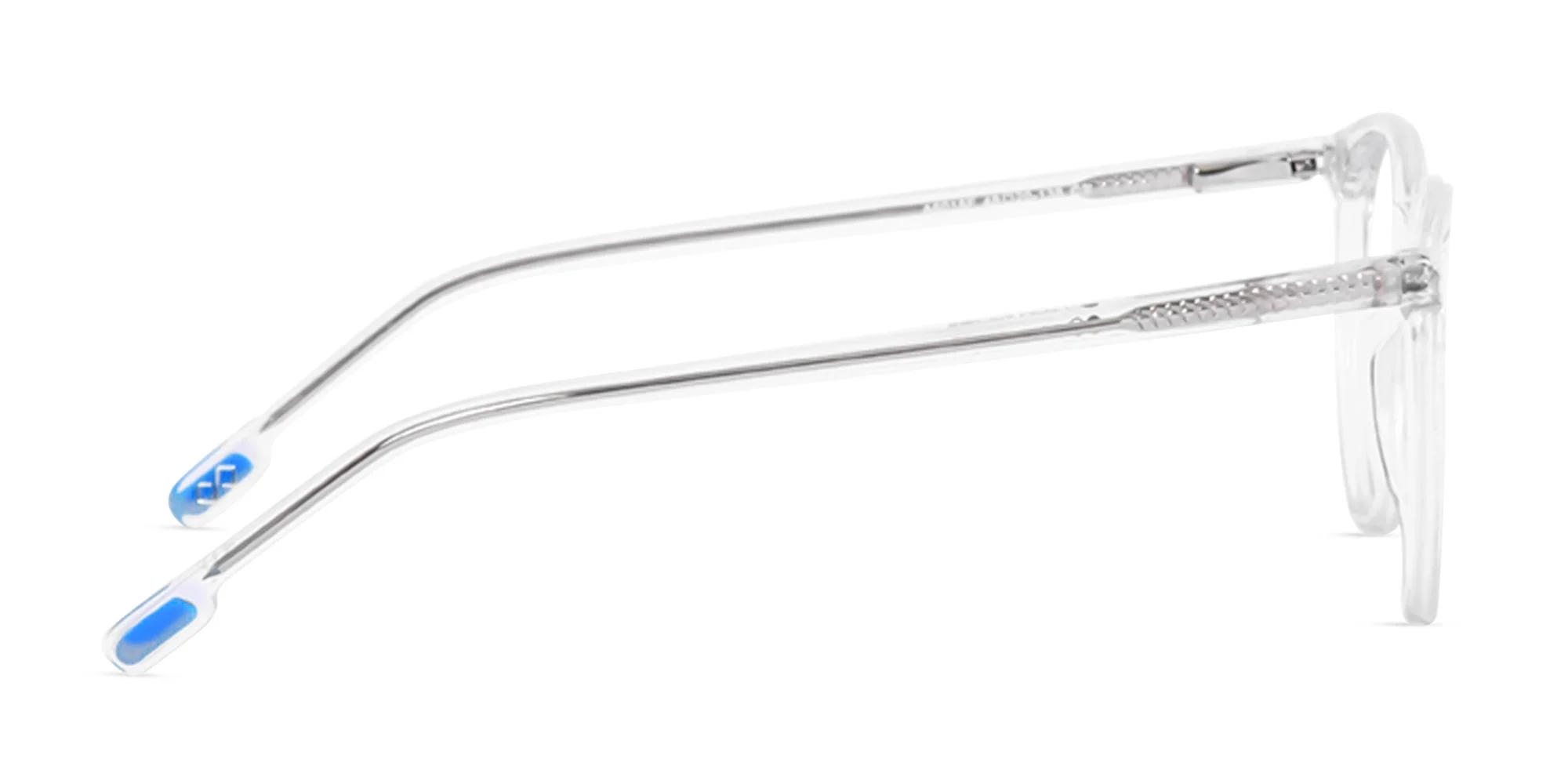 Crystal Clear Round Acetate Eyeglasses-4