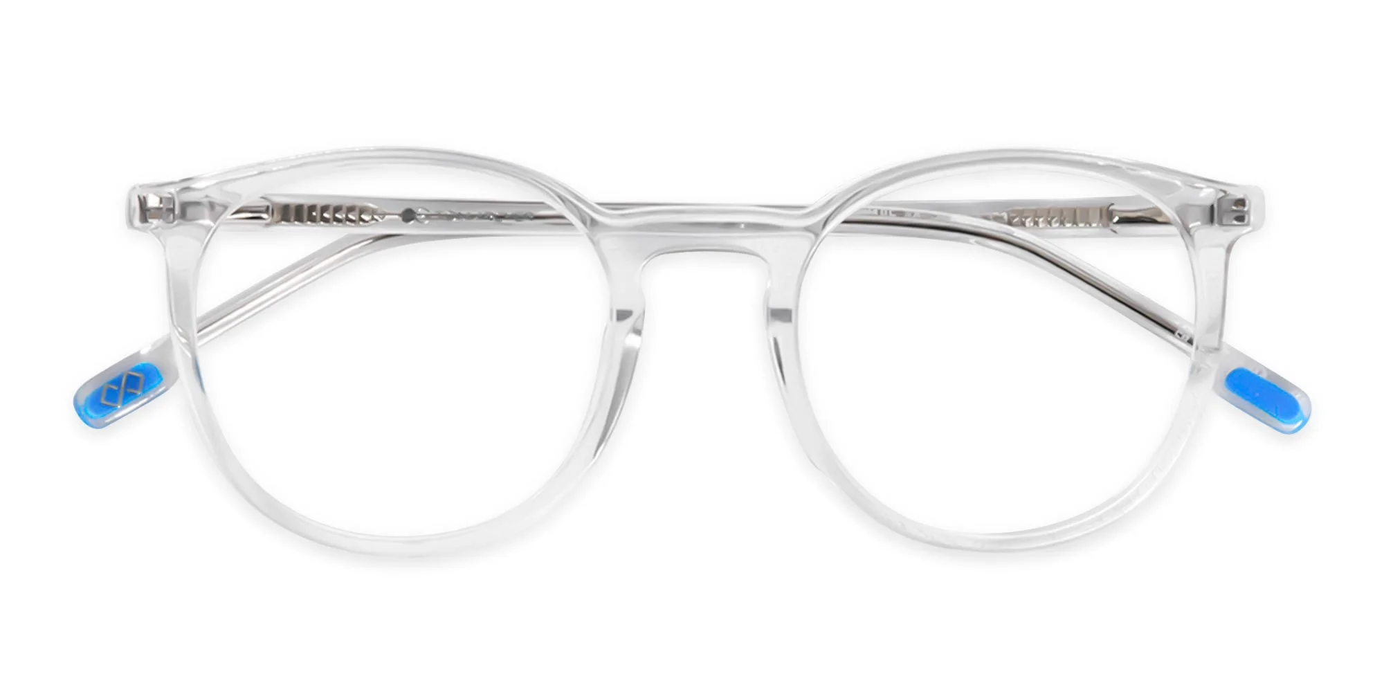 Crystal Clear Round Acetate Eyeglasses-6