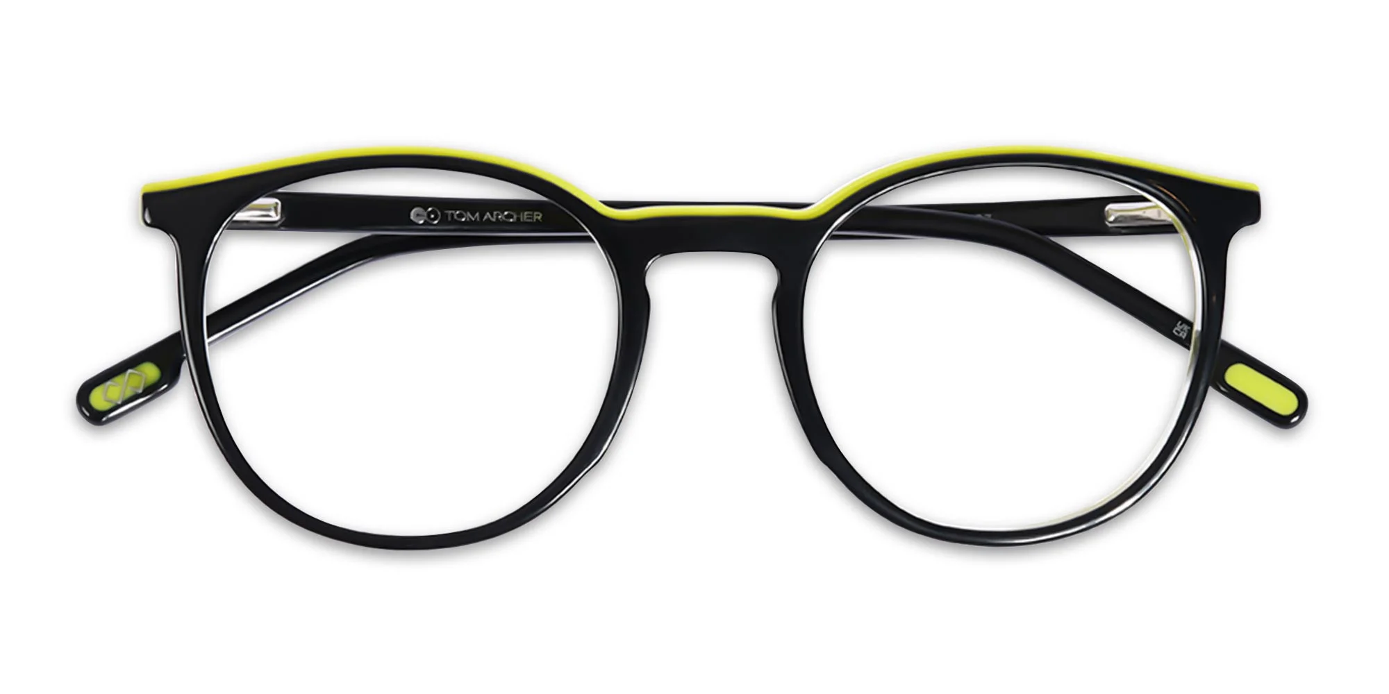 Black Full Rim Round Eyeglasses-6