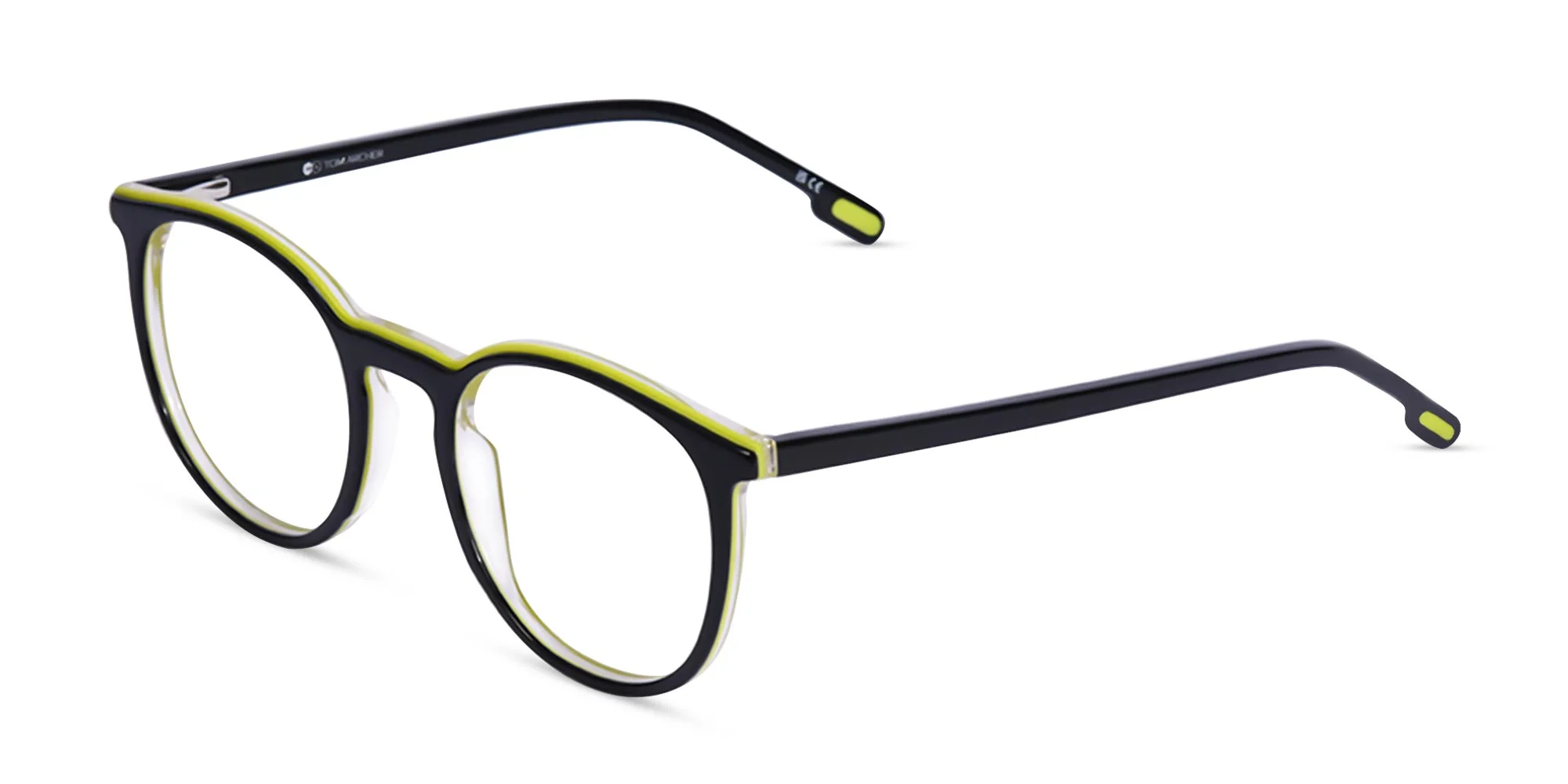 Black Full Rim Round Eyeglasses-3