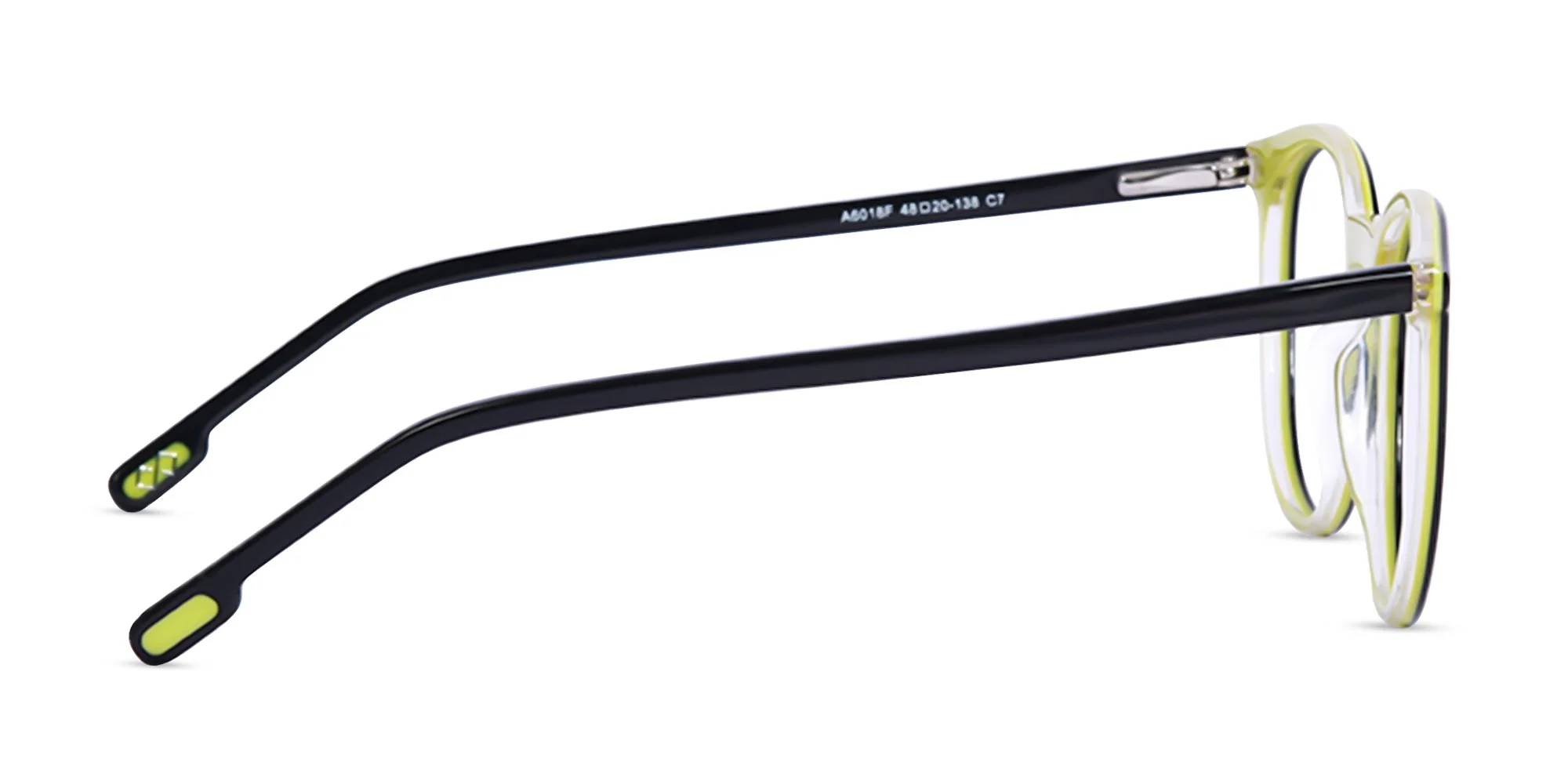 Black Full Rim Round Eyeglasses-4