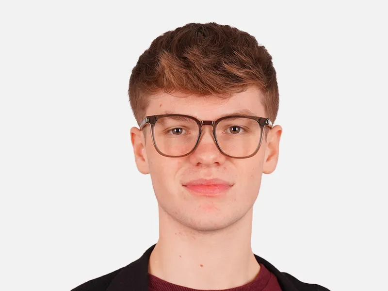 Crystal Grey Square Designer Glasses-2