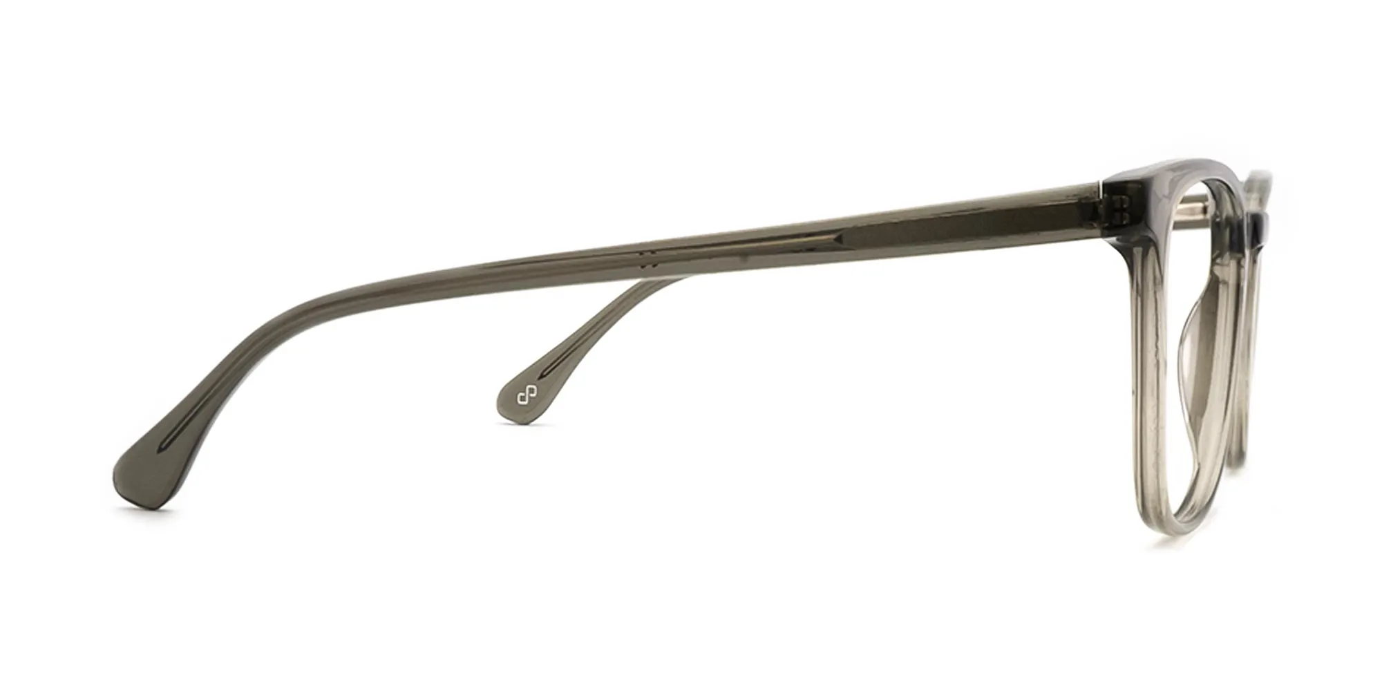 Crystal Grey Square Designer Glasses-2