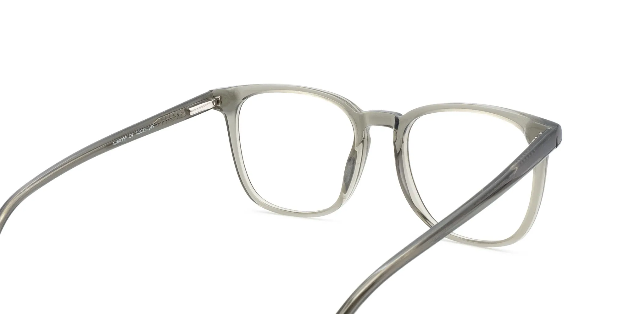 Crystal Grey Square Designer Glasses-2