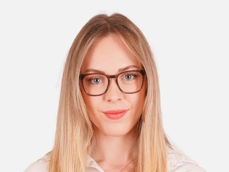 Crystal Grey Square Designer Glasses-2