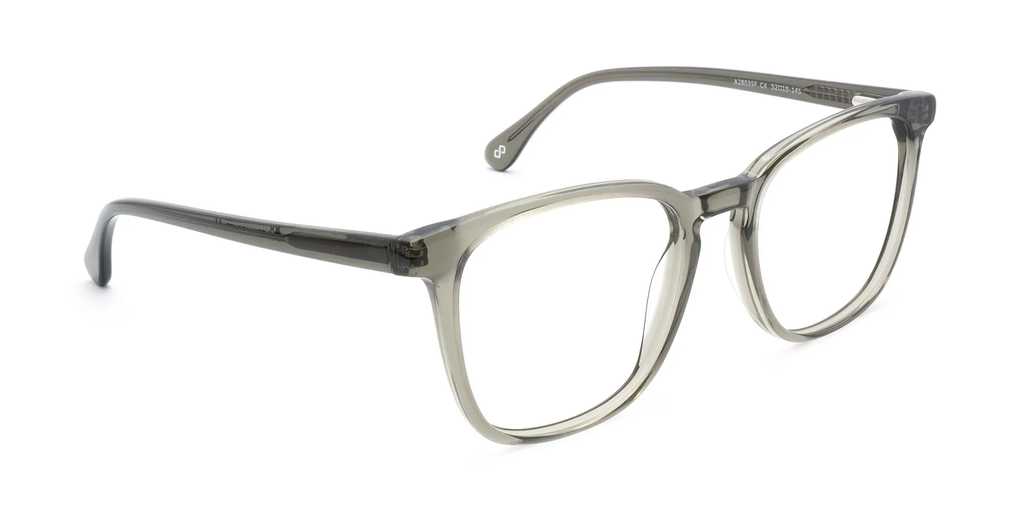 Crystal Grey Square Designer Glasses-2