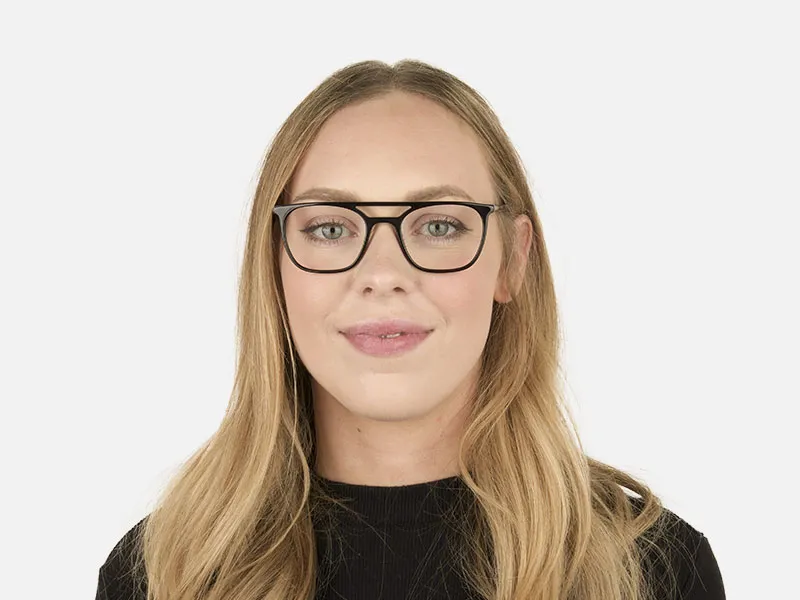 Black Pilot Spectacles in Acetate - 2