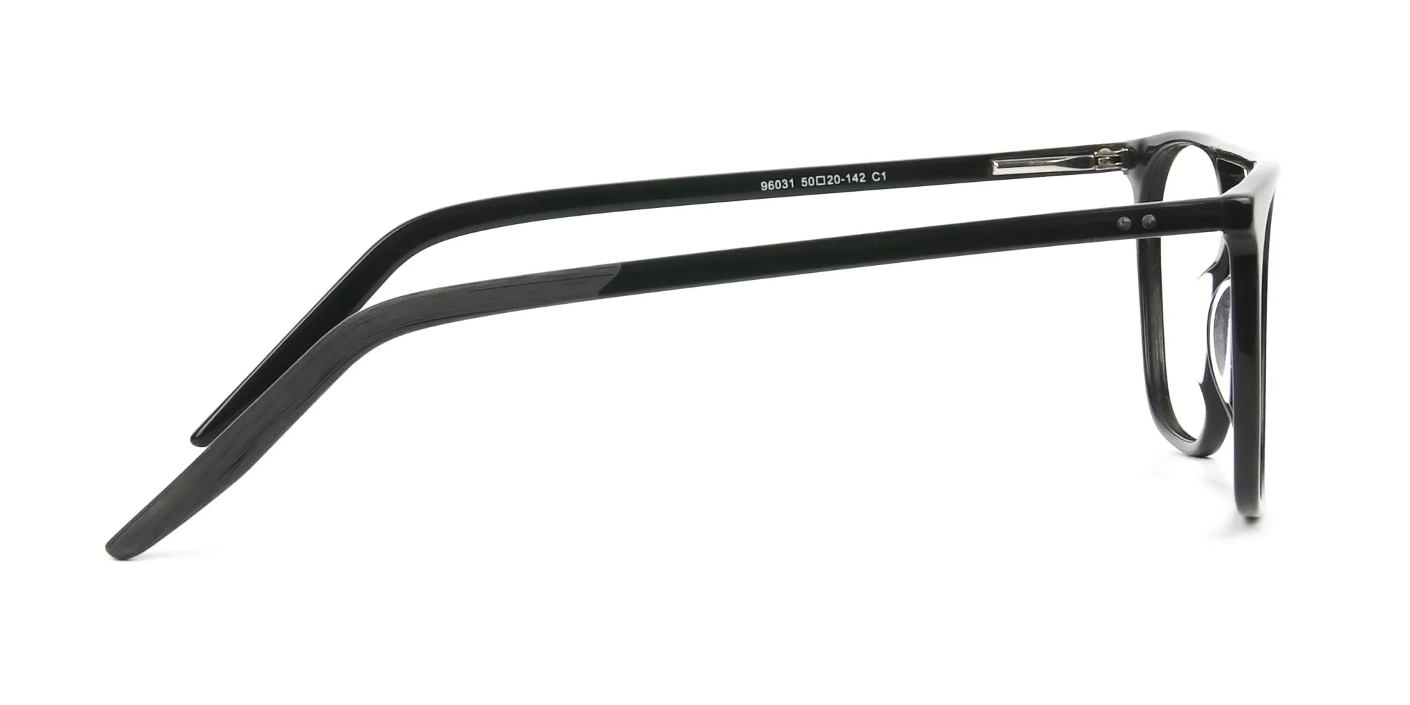 Black Pilot Spectacles in Acetate - 2