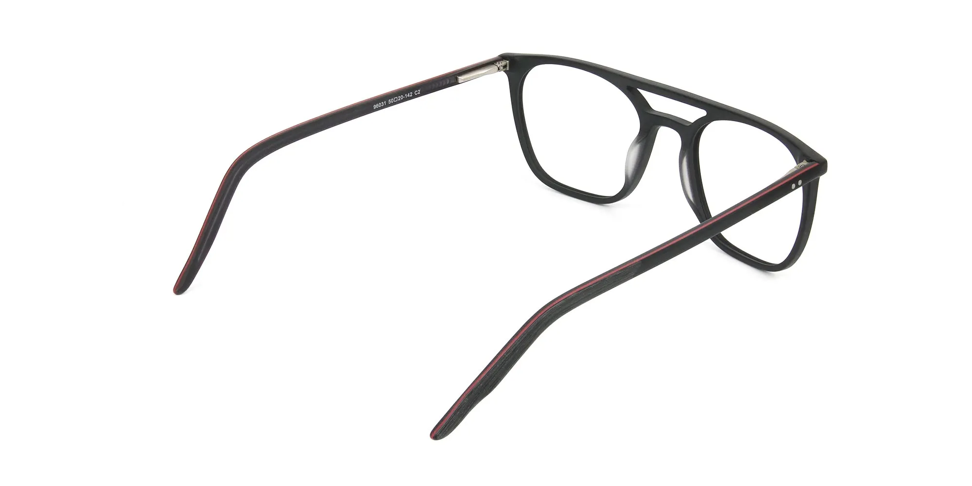 Matte Black Pilot Spectacles - 2