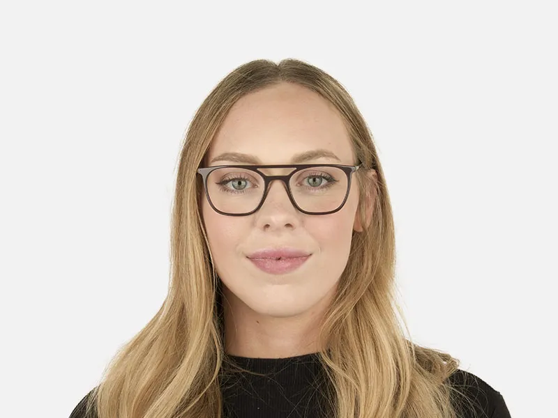 Dark Brown & Red Pilot Spectacles - 2