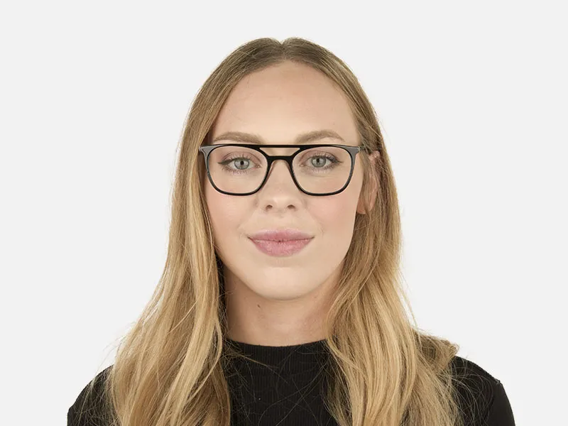 Black & Teal Pilot Spectacles - 2