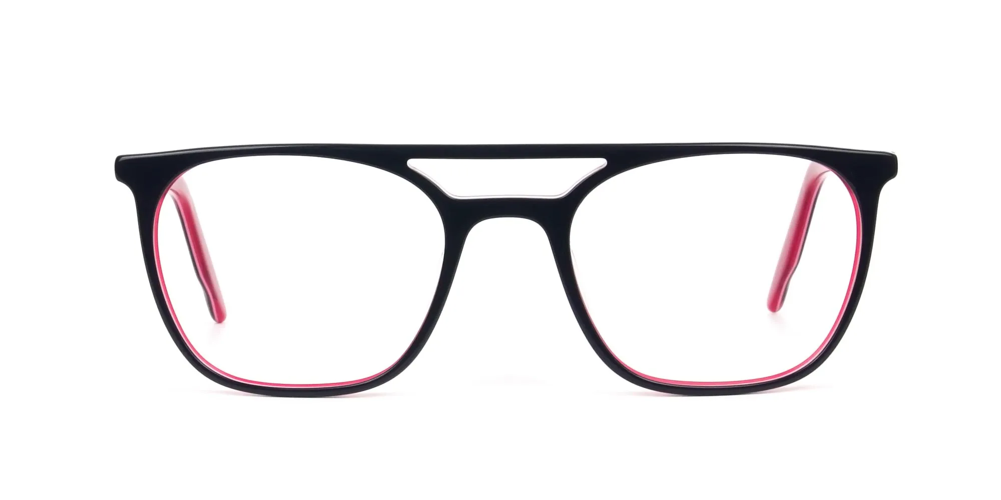 A96031F/5 - Red and Navy Blue Pilot Frame spectacles
