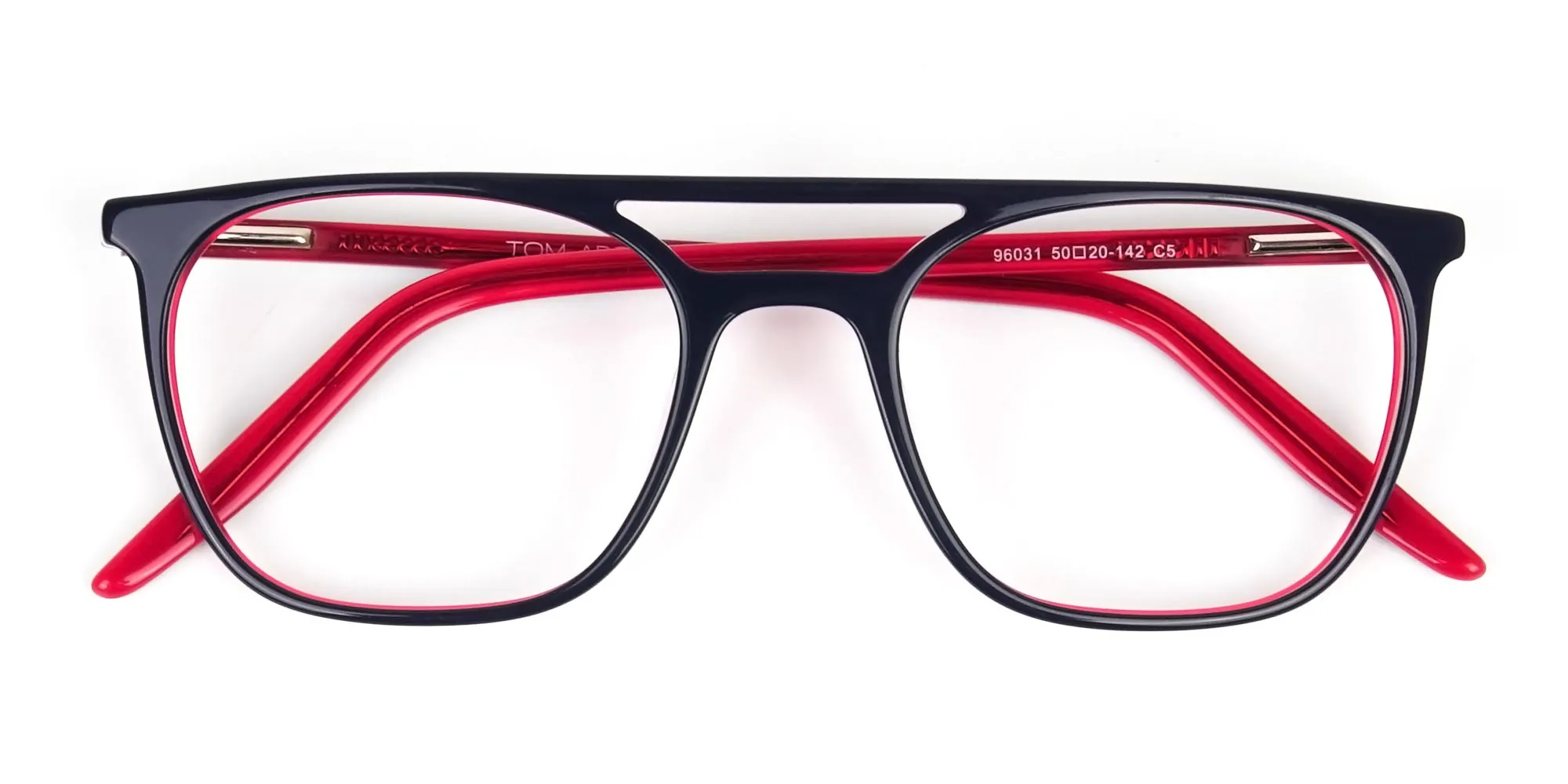 Red & Navy Blue Pilot Spectacles - 2