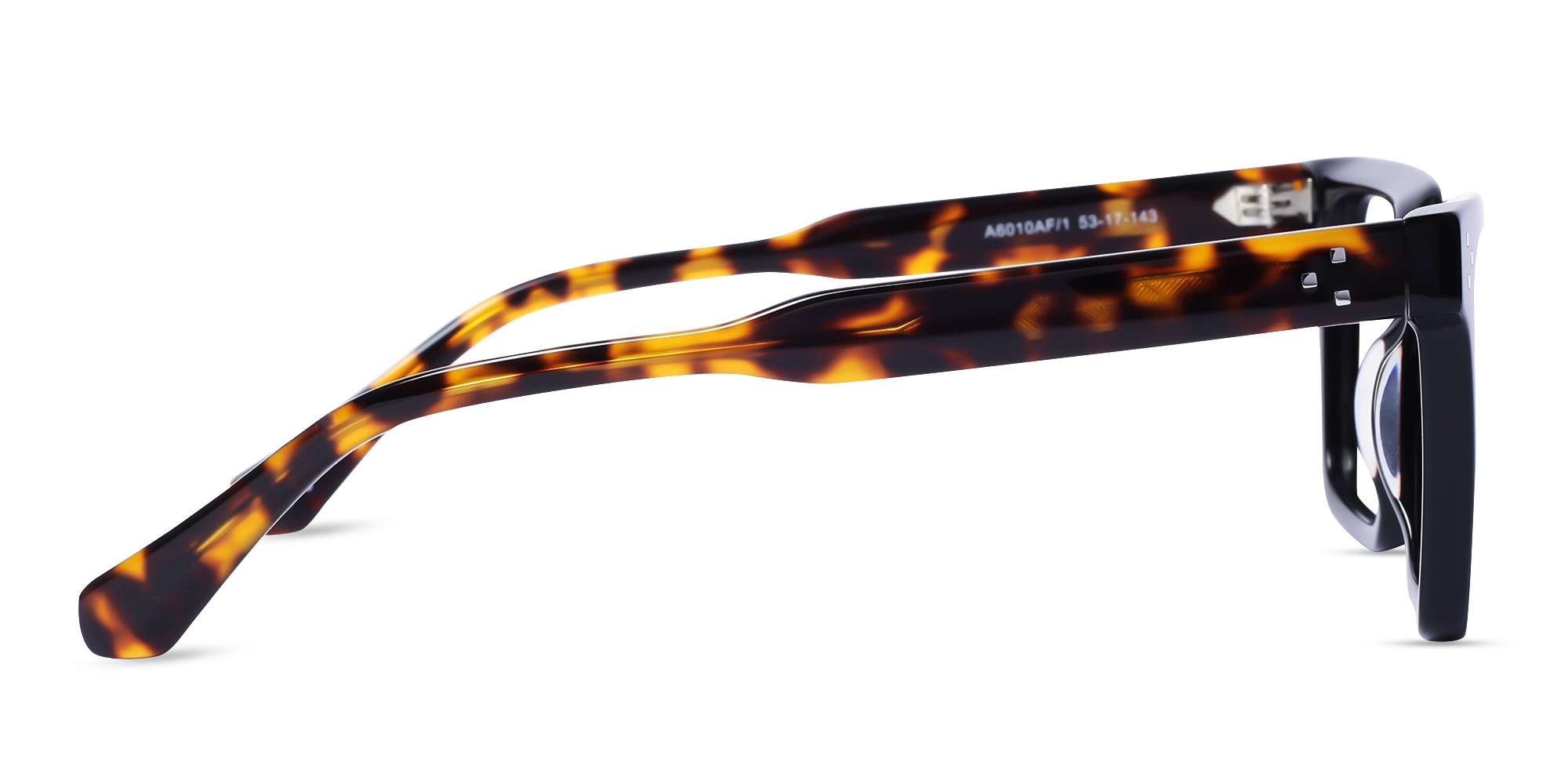 Black Square Acetate Eyeglasses For Men & Women 4