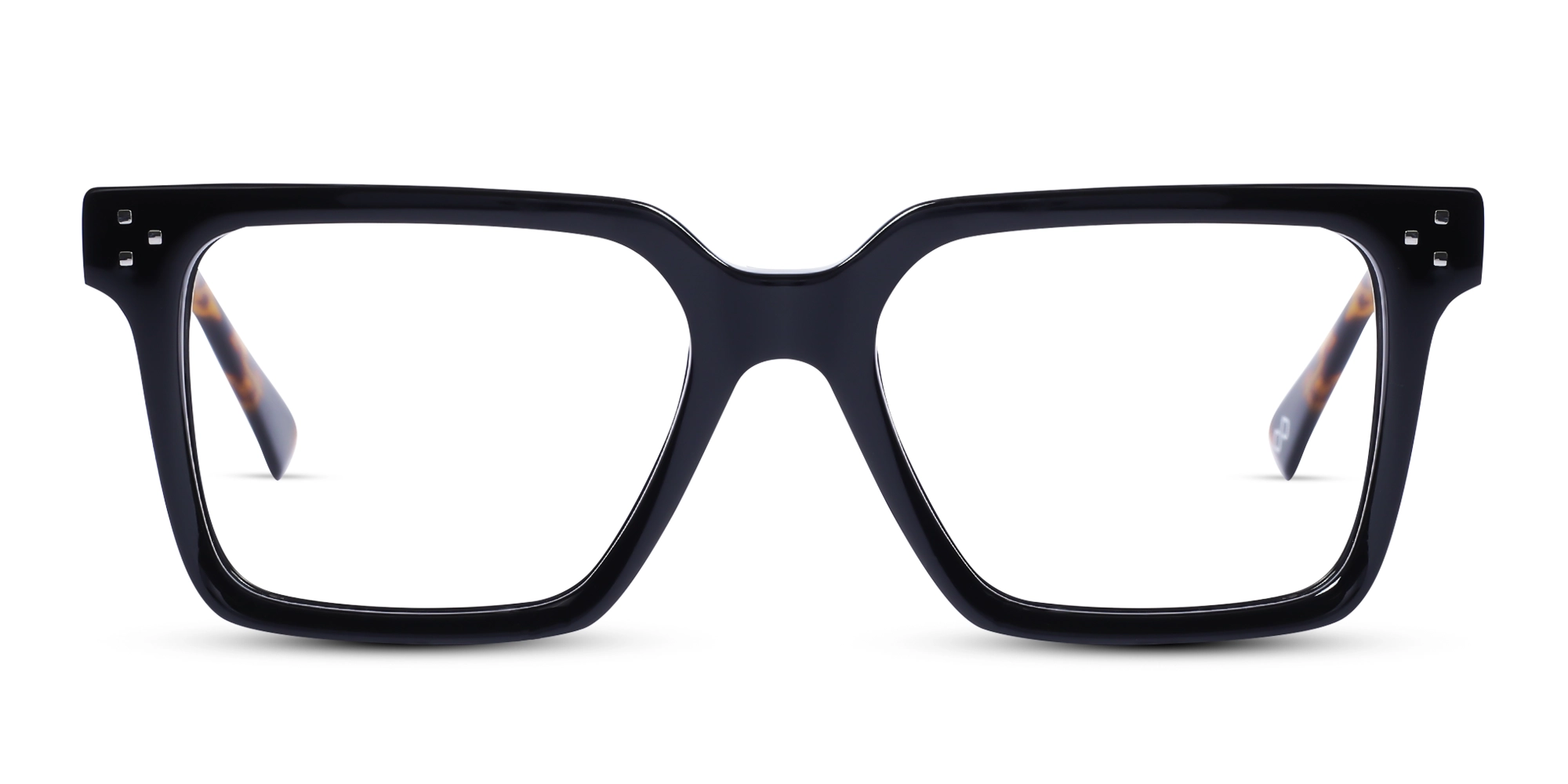 Black Square Acetate Eyeglasses For Men & Women 1
