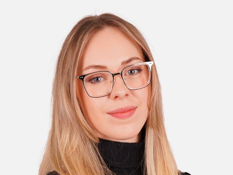 Clear Square Prescription Glasses-55