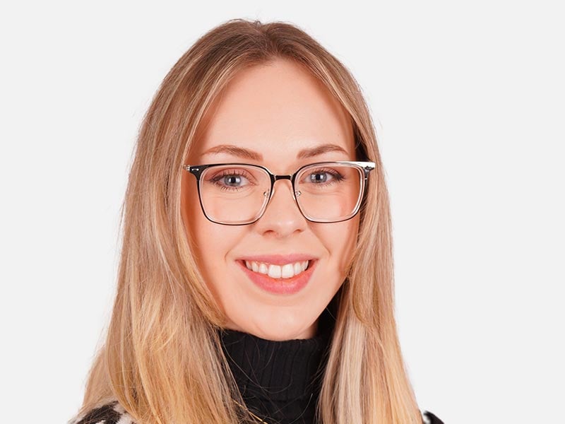 Clear Square Prescription Glasses-52