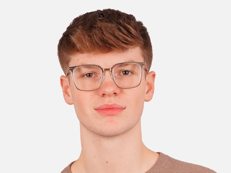 Clear Square Prescription Glasses-45