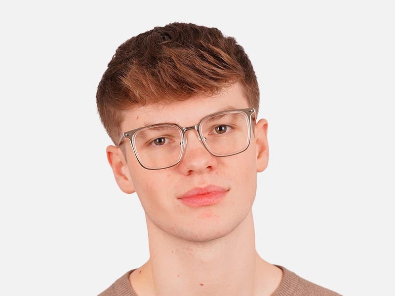 Clear Square Prescription Glasses-42