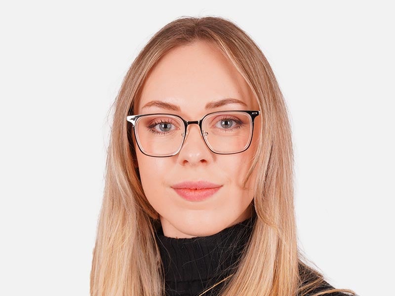 Clear Square Prescription Glasses-54