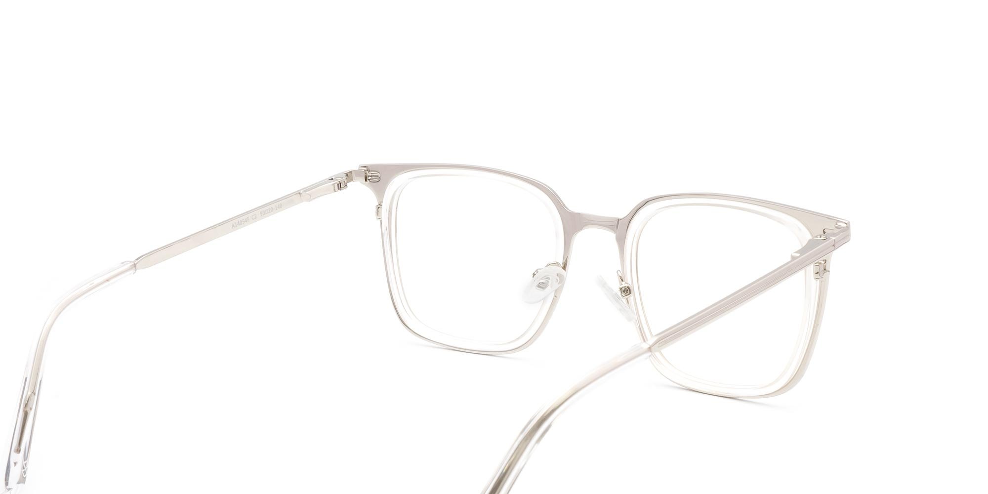 Clear Square Prescription Glasses-5