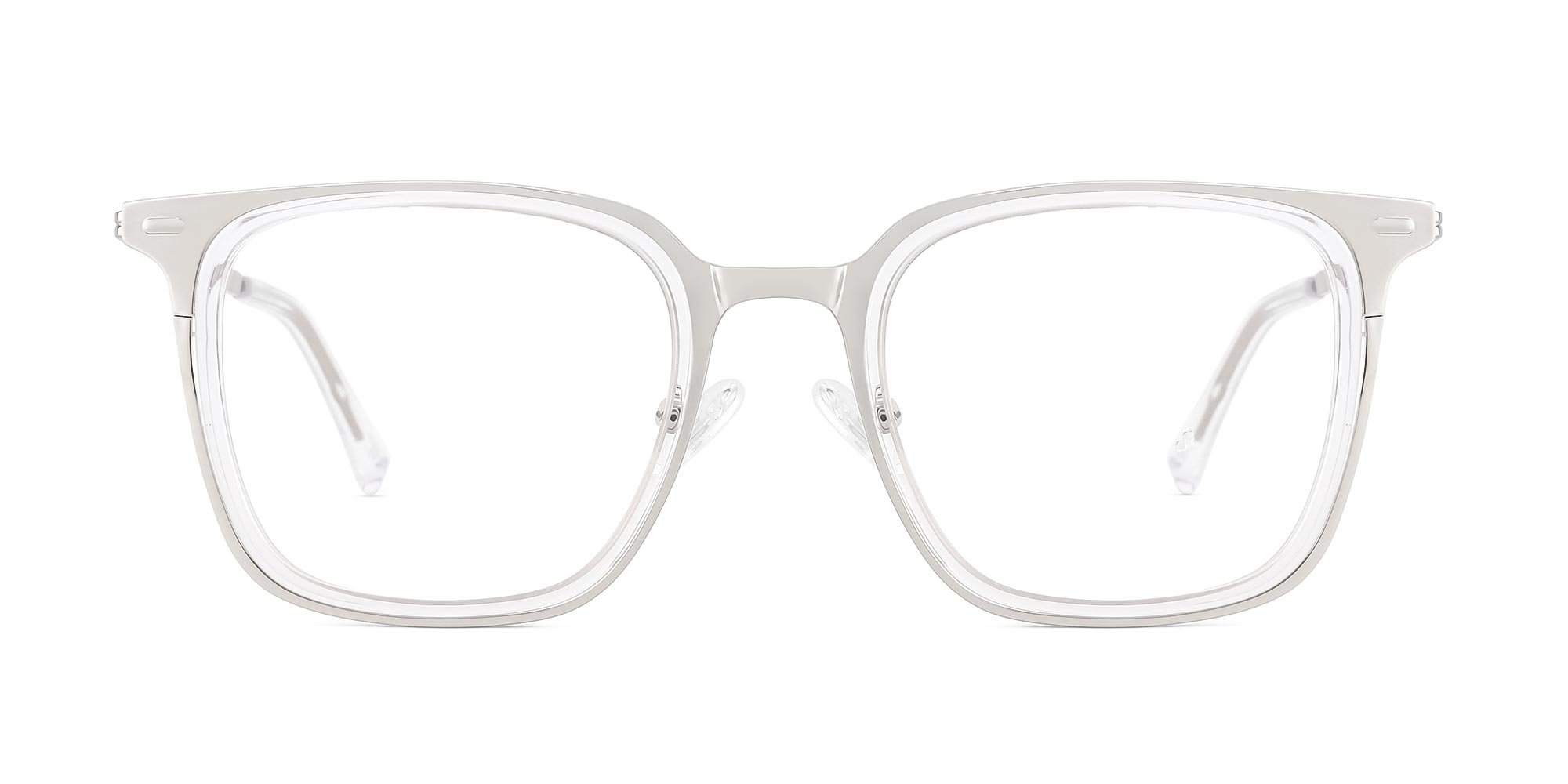 Clear Square Prescription Glasses-1