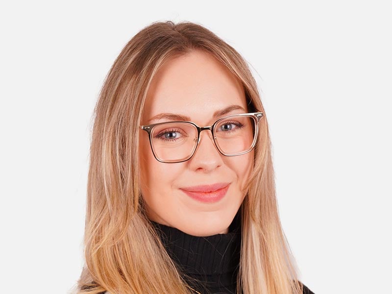 Gold Metal Frame Glasses-52