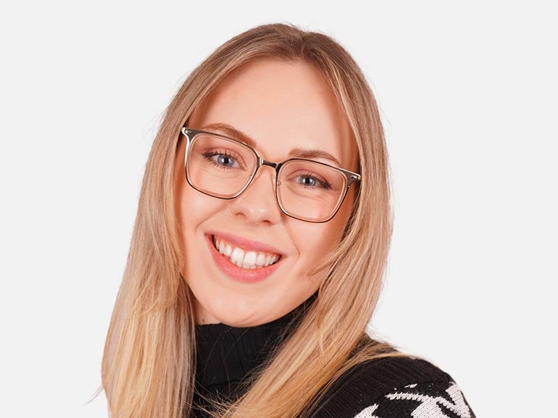 Gold Metal Frame Glasses-55