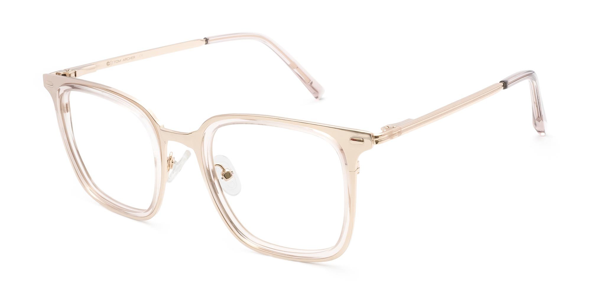 Gold Metal Frame Glasses-3
