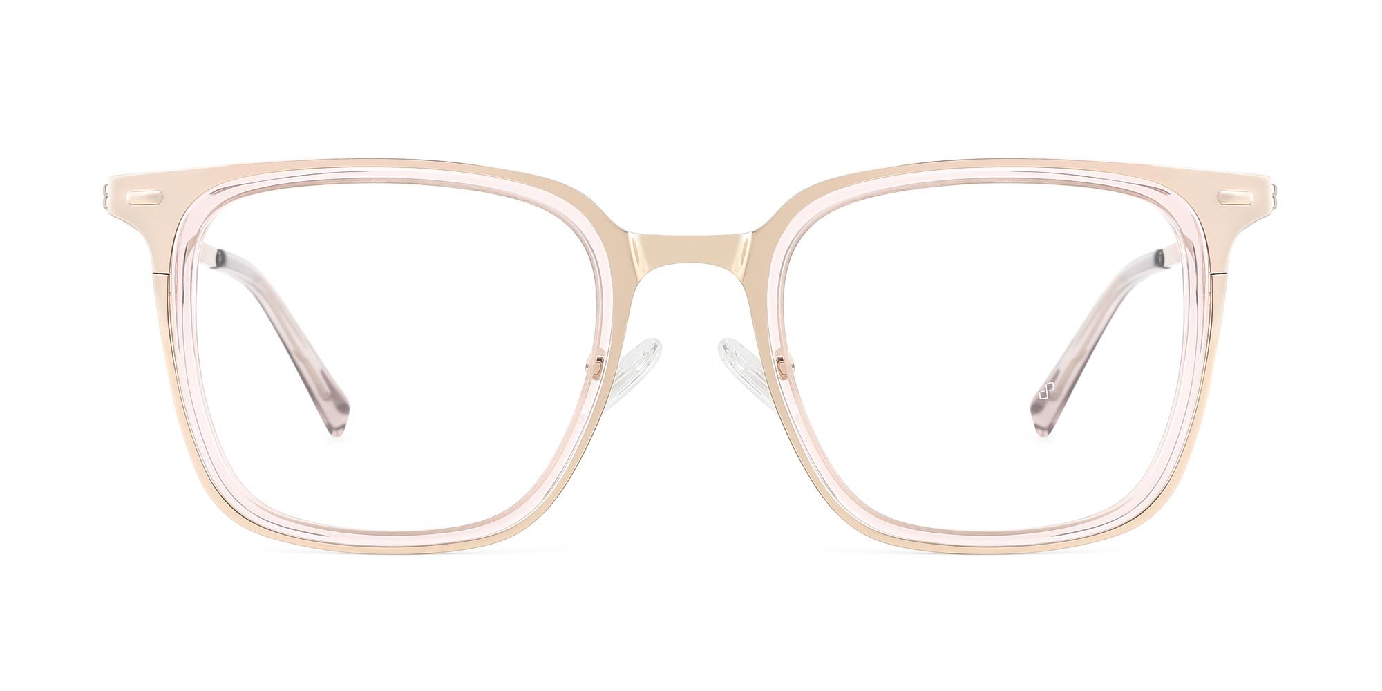 Gold Metal Frame Glasses-1